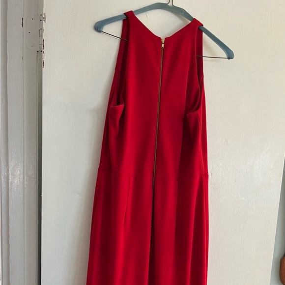 Betsy & Adam Red Ruffle Gown - Picture 3 of 3